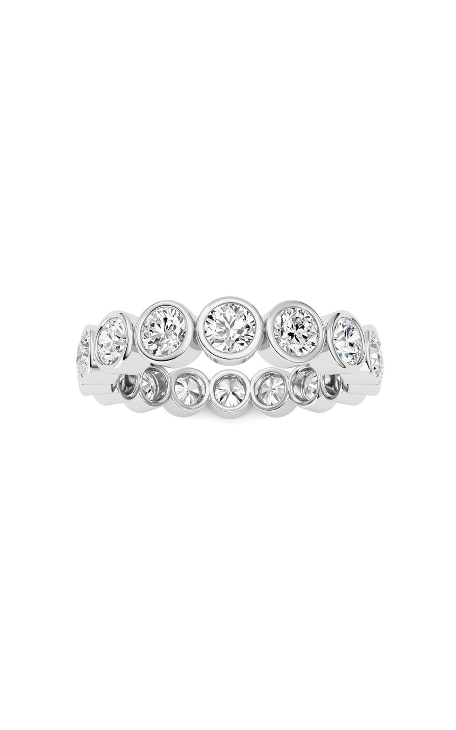 1.6Cttw Round Shaped Lab Grown Diamond (F/VS) Eternity Band Ring in 14K Gold