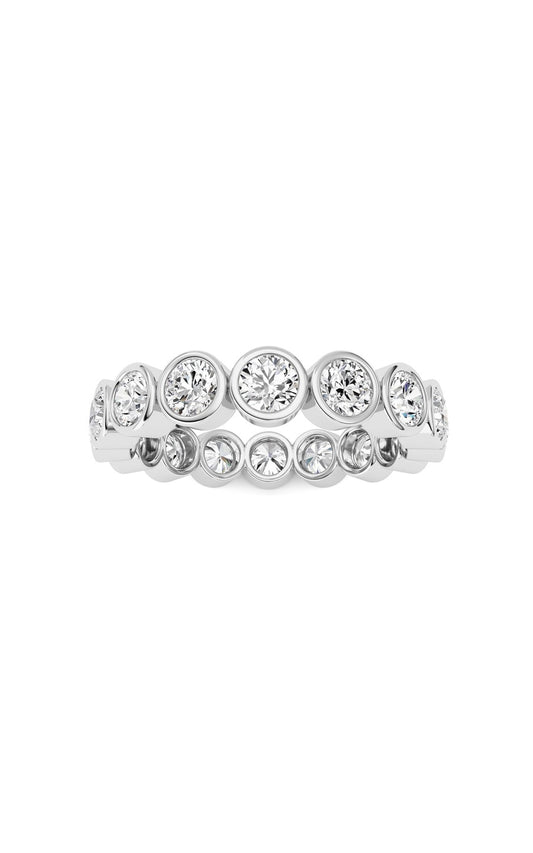 1.6Cttw Round Shaped Lab Grown Diamond (F/VS) Eternity Band Ring in 14K Gold