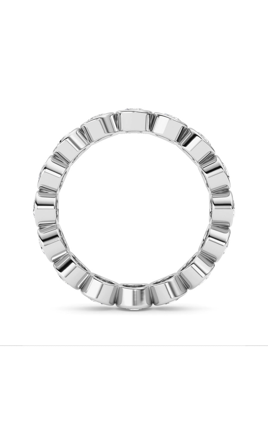 1.6Cttw Round Shaped Lab Grown Diamond (F/VS) Eternity Band Ring in 14K Gold
