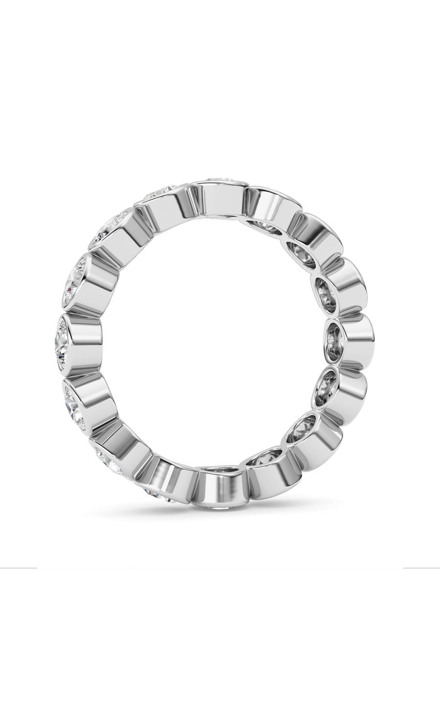 1.6Cttw Round Shaped Lab Grown Diamond (F/VS) Eternity Band Ring in 14K Gold