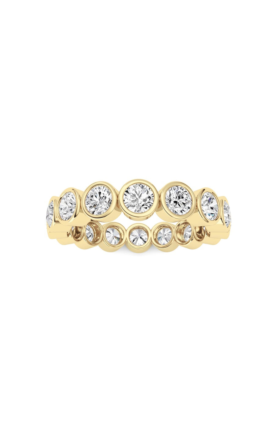 1.6Cttw Round Shaped Lab Grown Diamond (F/VS) Eternity Band Ring in 14K Gold