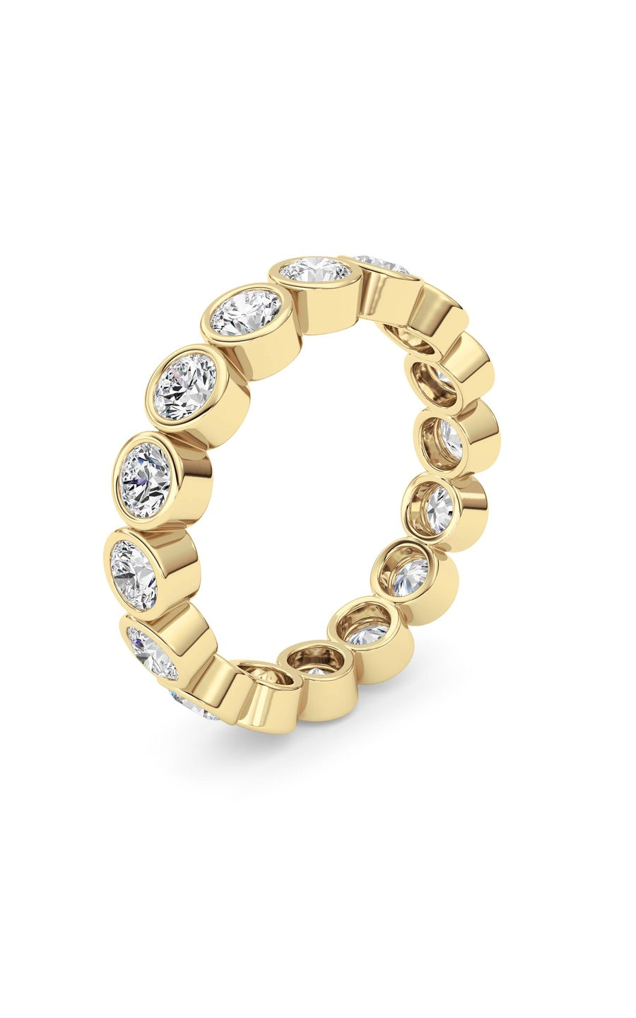 1.6Cttw Round Shaped Lab Grown Diamond (F/VS) Eternity Band Ring in 14K Gold
