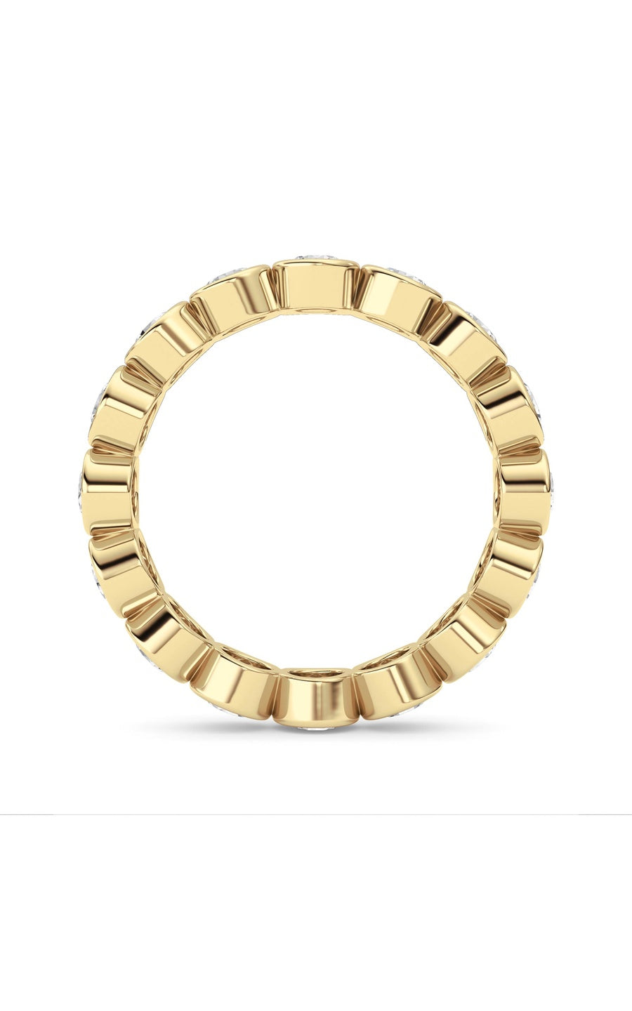 1.6Cttw Round Shaped Lab Grown Diamond (F/VS) Eternity Band Ring in 14K Gold