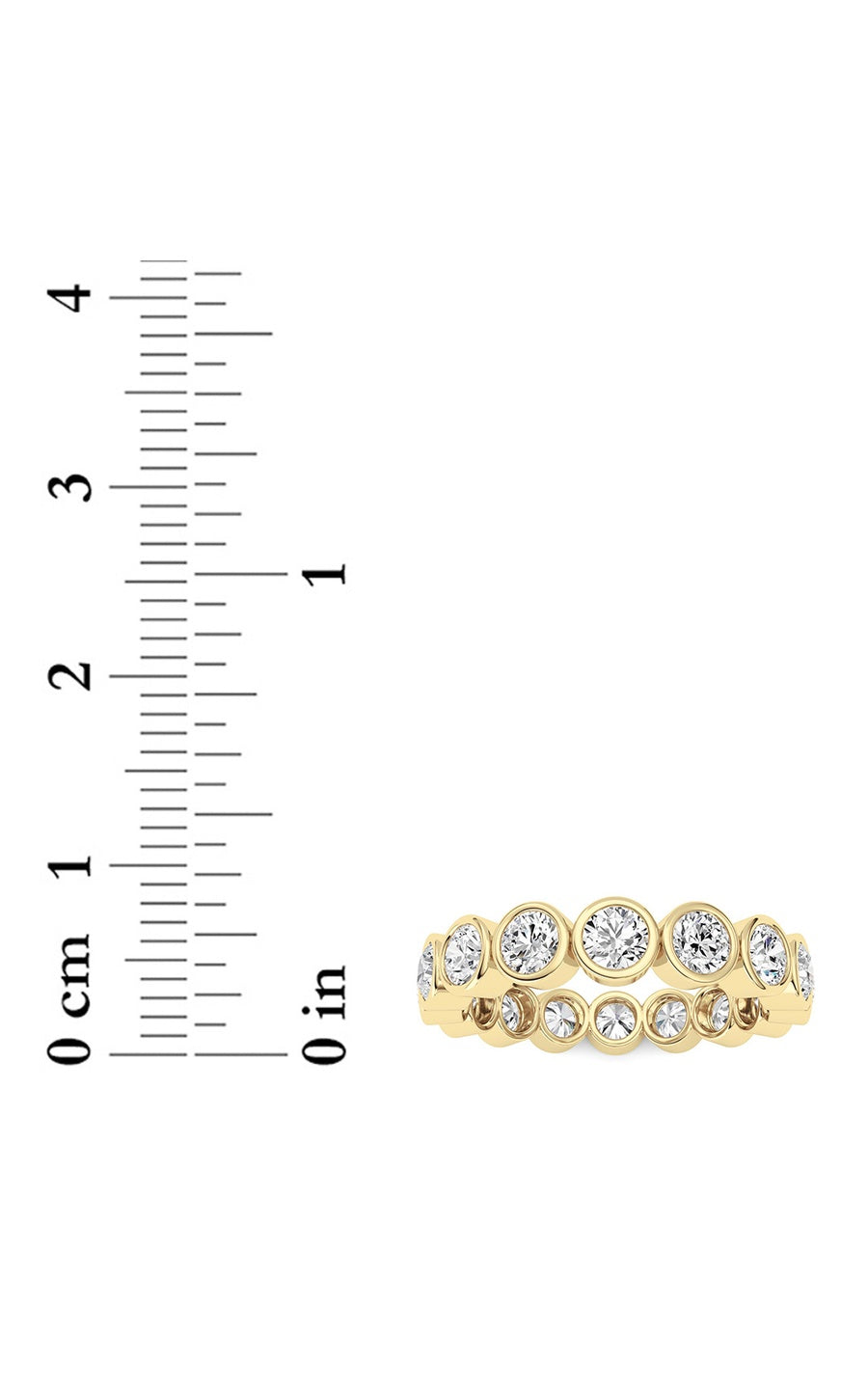 1.6Cttw Round Shaped Lab Grown Diamond (F/VS) Eternity Band Ring in 14K Gold