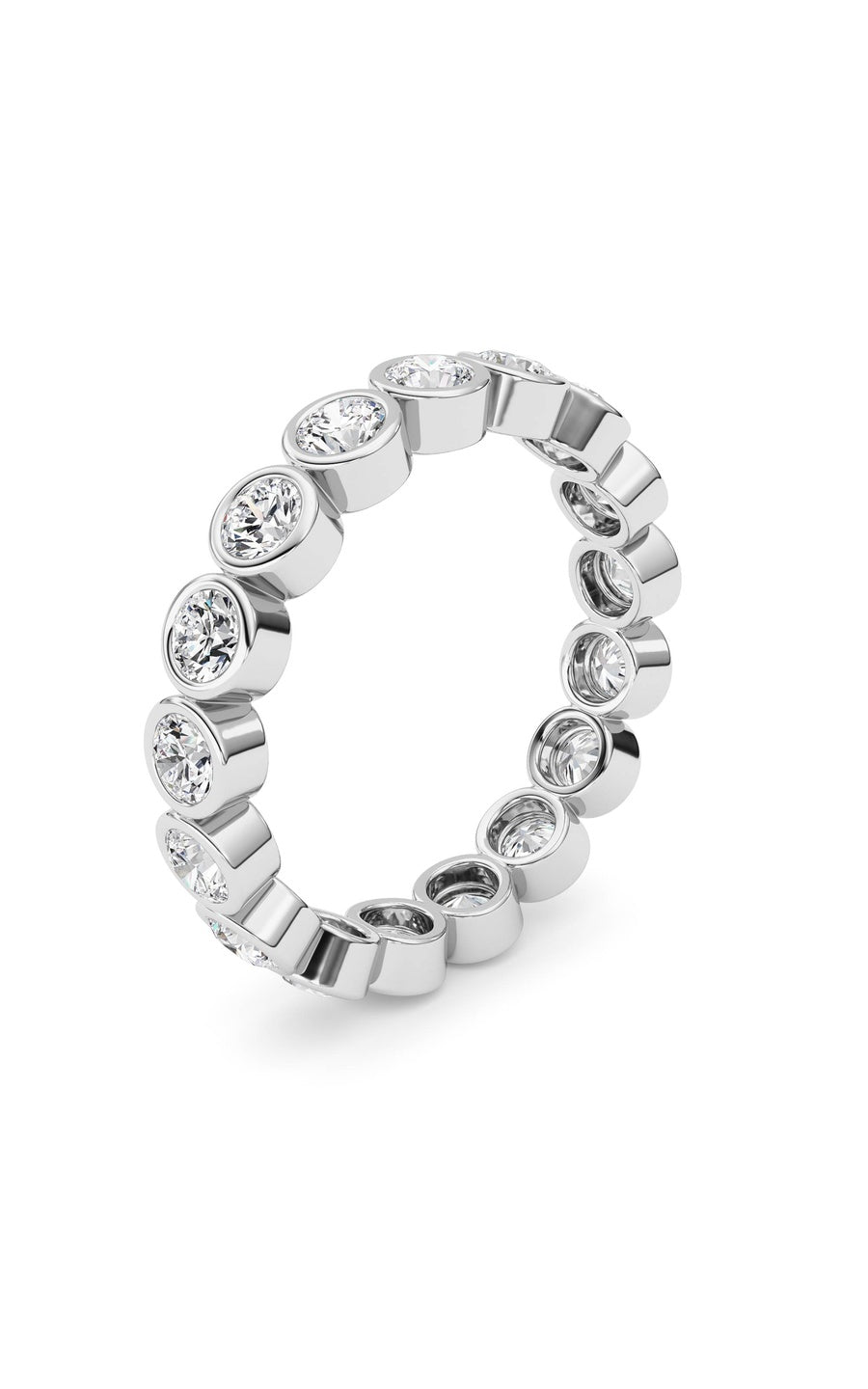 1.8Cttw Round Shaped Lab Grown Diamond (F/VS) Eternity Band Ring in 14K Gold