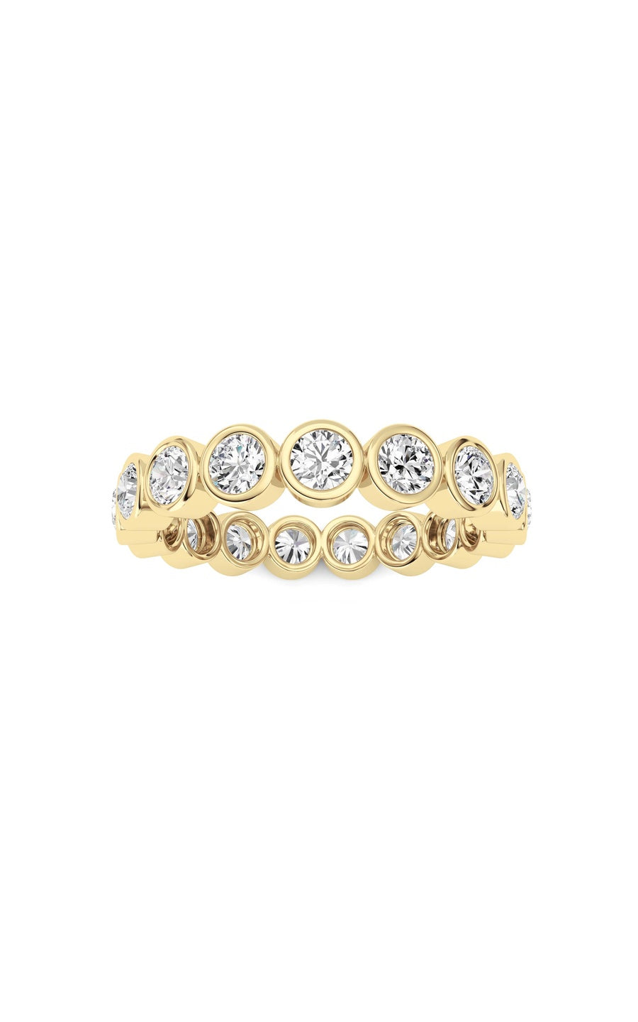 1.8Cttw Round Shaped Lab Grown Diamond (F/VS) Eternity Band Ring in 14K Gold