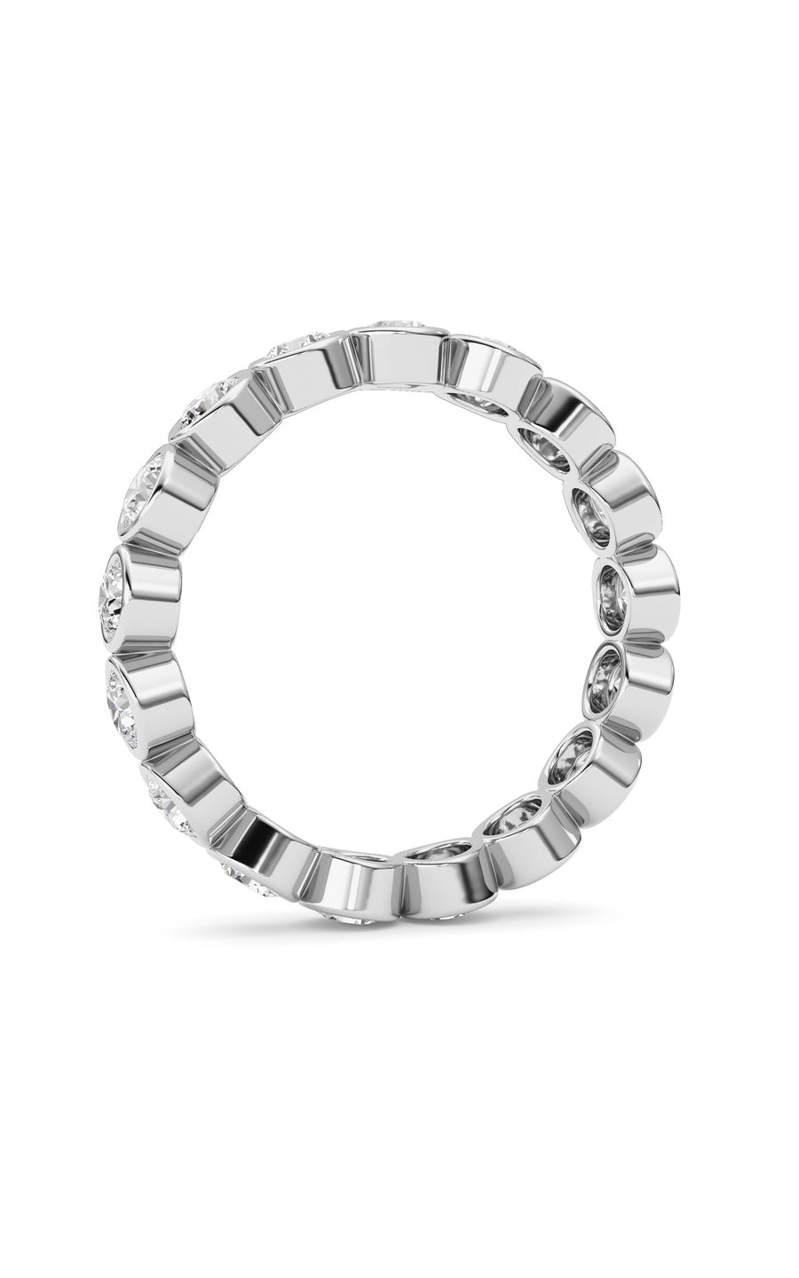 1.8Cttw Round Shaped Lab Grown Diamond (F/VS) Eternity Band Ring in 14K Gold