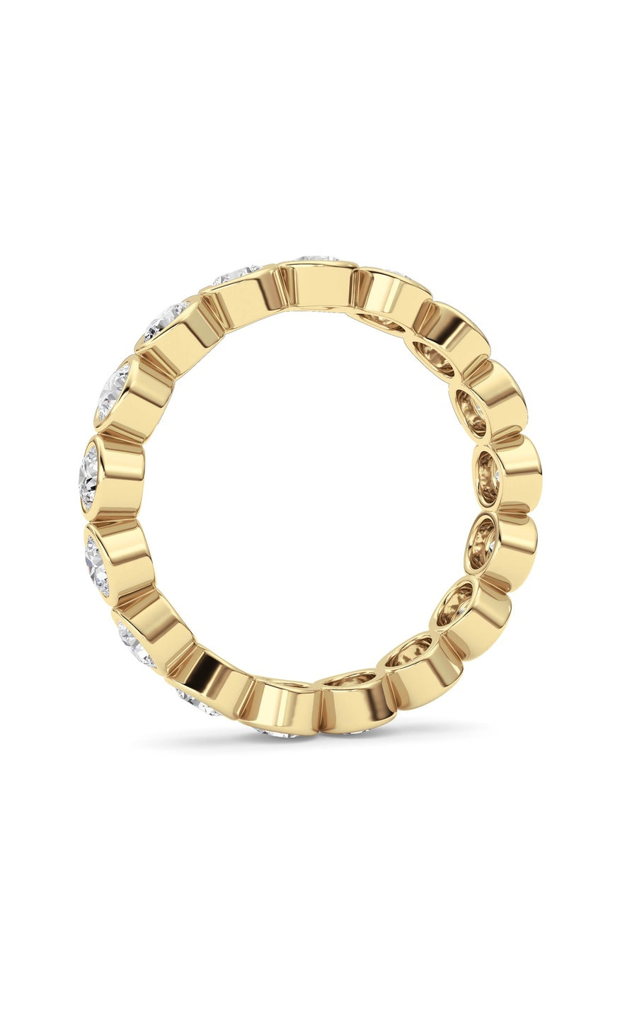 1.8Cttw Round Shaped Lab Grown Diamond (F/VS) Eternity Band Ring in 14K Gold
