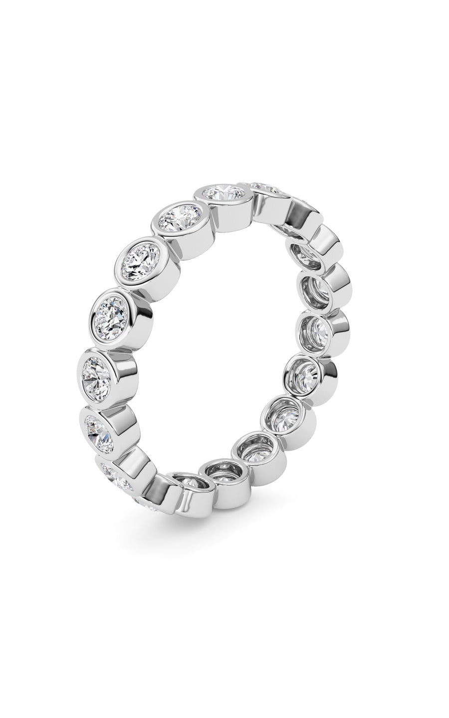1.8Cttw Round Shaped Lab Grown Diamond (F/VS) Eternity Band Ring in 14K Gold
