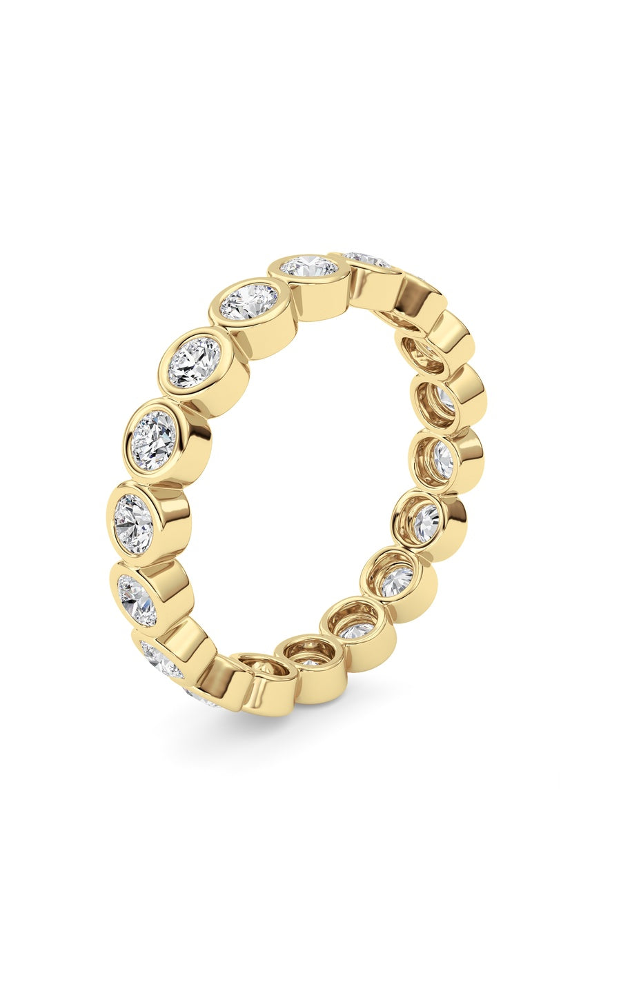 1.8Cttw Round Shaped Lab Grown Diamond (F/VS) Eternity Band Ring in 14K Gold