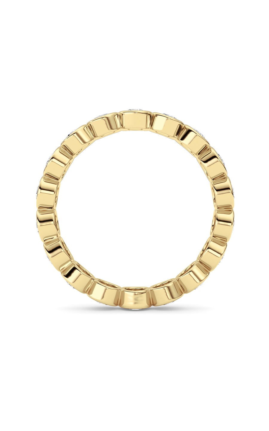 1.8Cttw Round Shaped Lab Grown Diamond (F/VS) Eternity Band Ring in 14K Gold