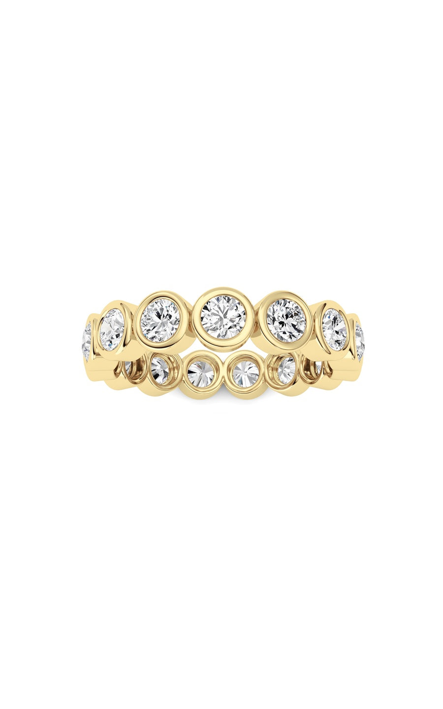 1.8Cttw Round Shaped Lab Grown Diamond (F/VS) Eternity Band Ring in 14K Gold