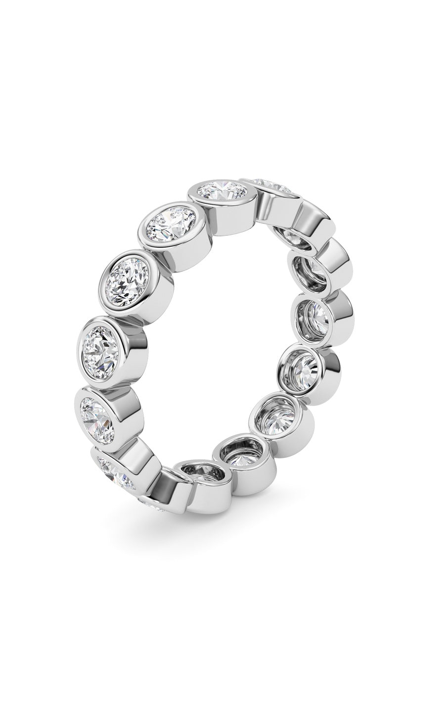 1.9Cttw Round Shaped Lab Grown Diamond (F/VS) Eternity Band Ring in 14K Gold
