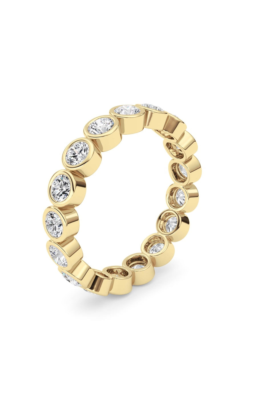 2.2Cttw Round Shaped Lab Grown Diamond (F/VS) Eternity Band Ring in 14K Gold