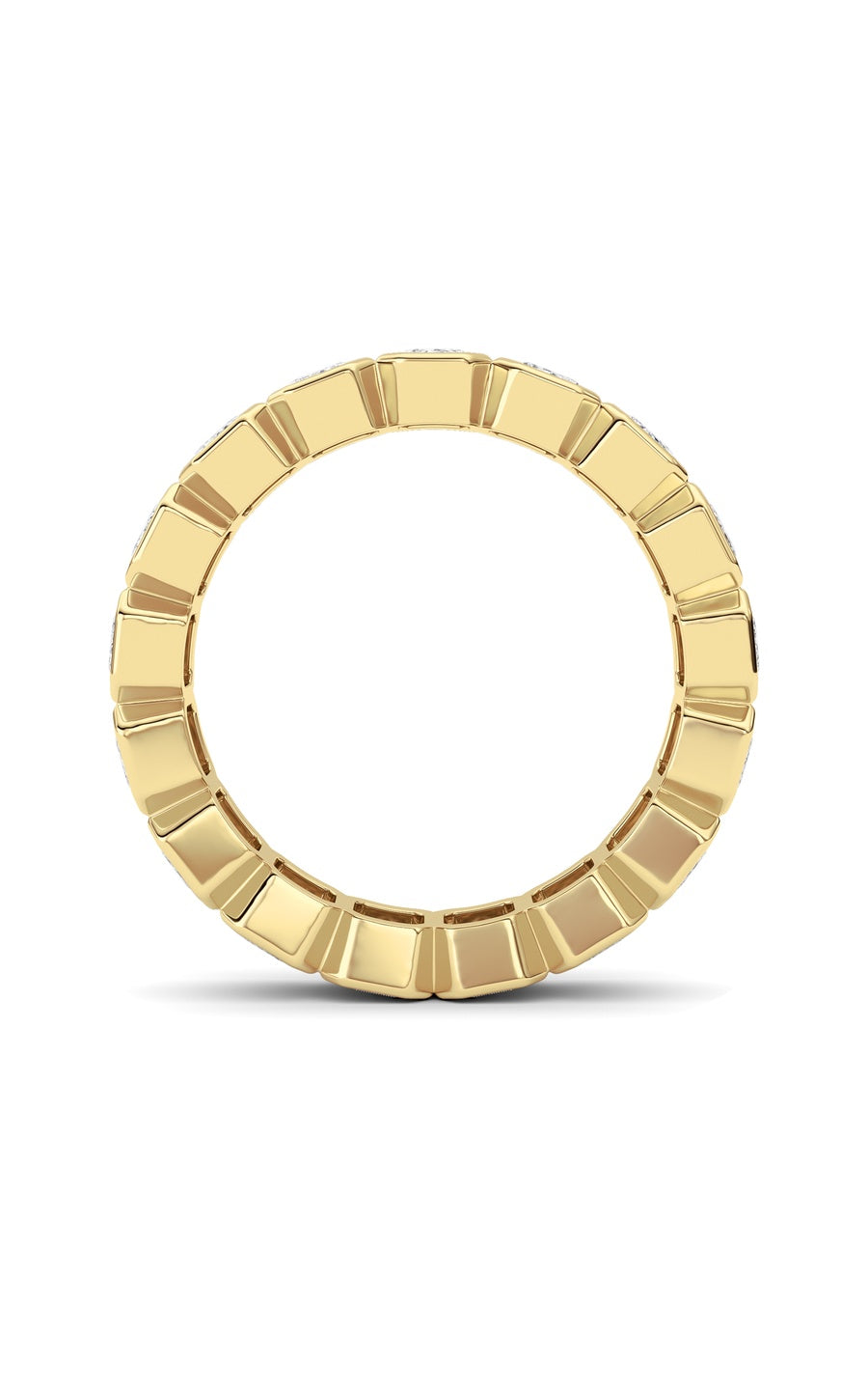 2.5Cttw Emerald Shaped Lab Grown Diamond (F/VS) Eternity Band Ring in 14K Gold