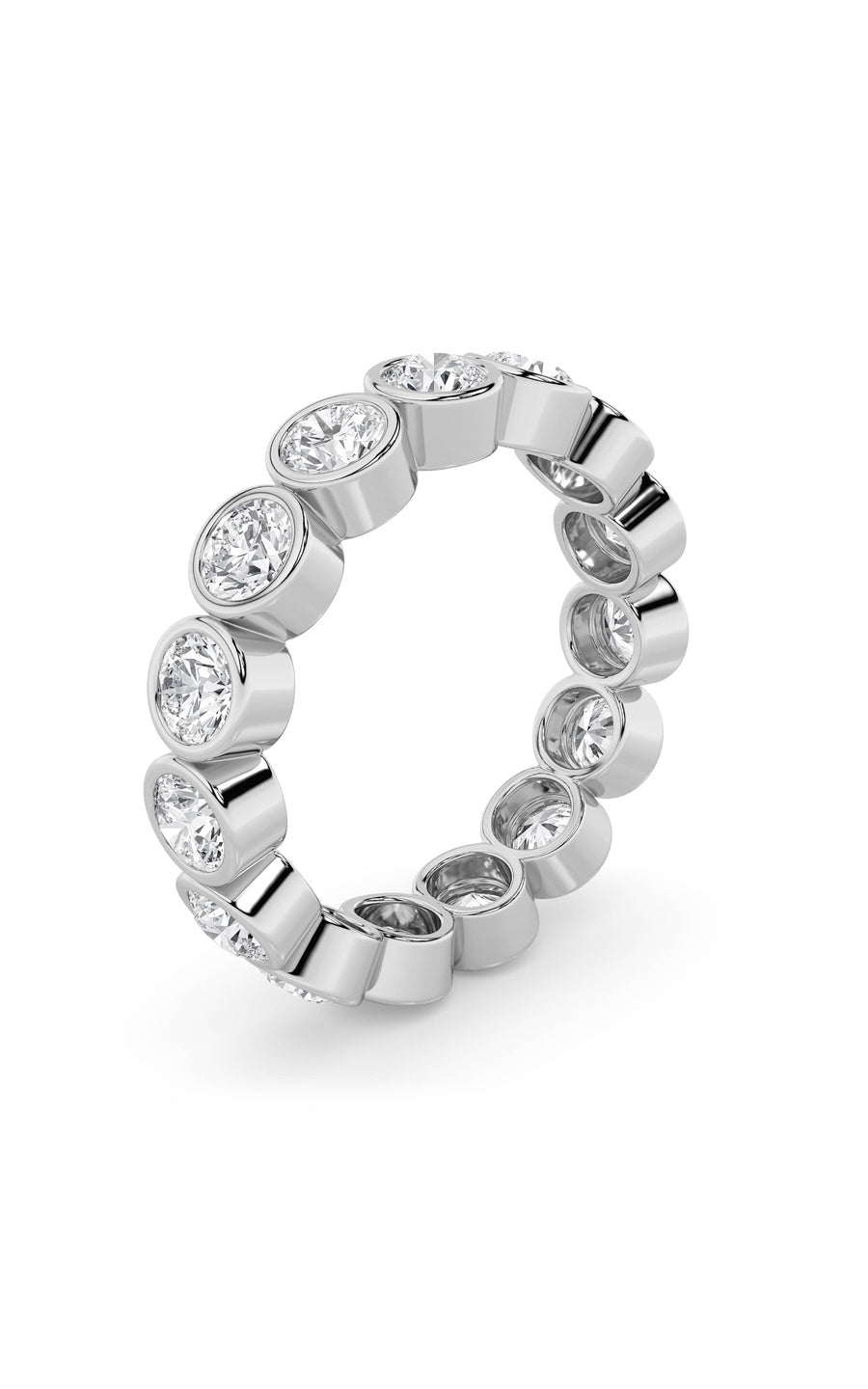 2.2Cttw Round Shaped Lab Grown Diamond (F/VS) Eternity Band Ring in 14K Gold