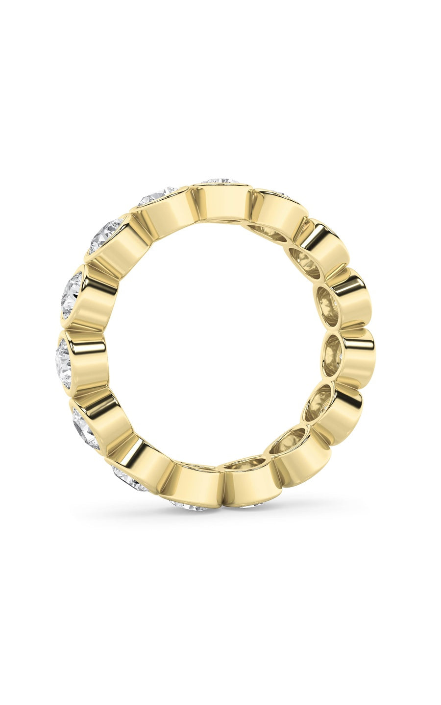 2.2Cttw Round Shaped Lab Grown Diamond (F/VS) Eternity Band Ring in 14K Gold