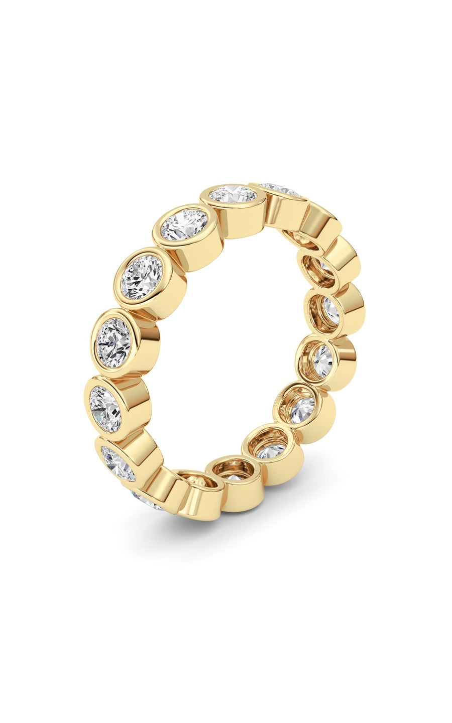 2.4Cttw Round Shaped Lab Grown Diamond (F/VS) Eternity Band Ring in 14K Gold
