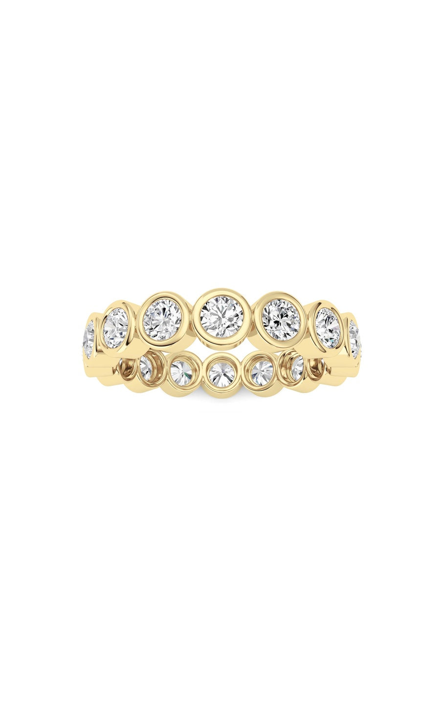2.4Cttw Round Shaped Lab Grown Diamond (F/VS) Eternity Band Ring in 14K Gold