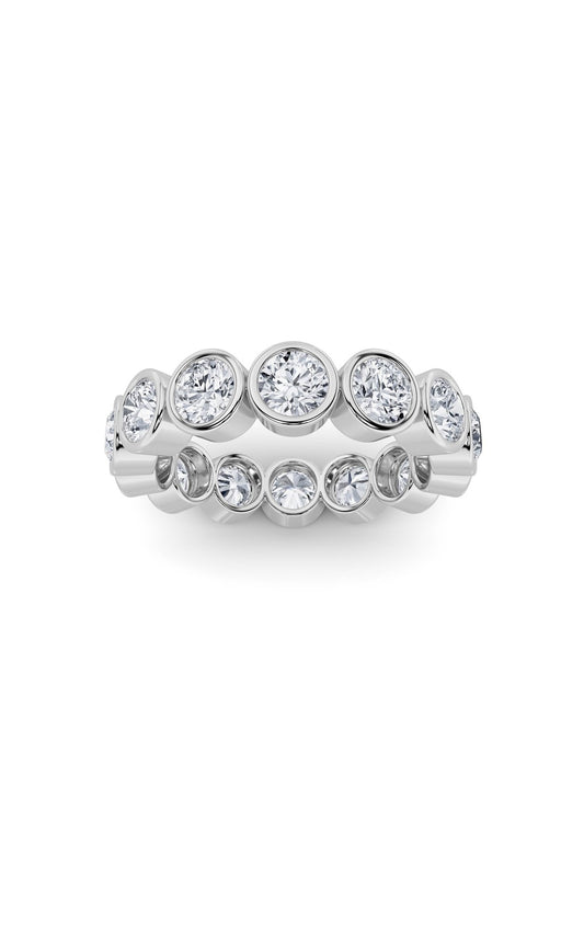 2.5Cttw Round Shaped Lab Grown Diamond (F/VS) Eternity Band Ring in 14K Gold