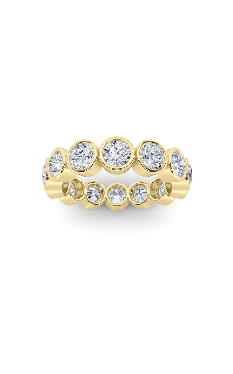 2.5Cttw Round Shaped Lab Grown Diamond (F/VS) Eternity Band Ring in 14K Gold