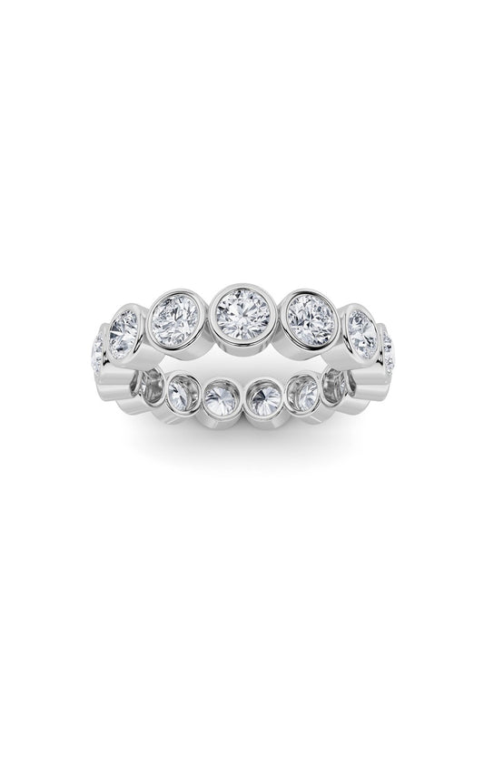 2.7Cttw Round Shaped Lab Grown Diamond (F/VS) Eternity Band Ring in 14K Gold