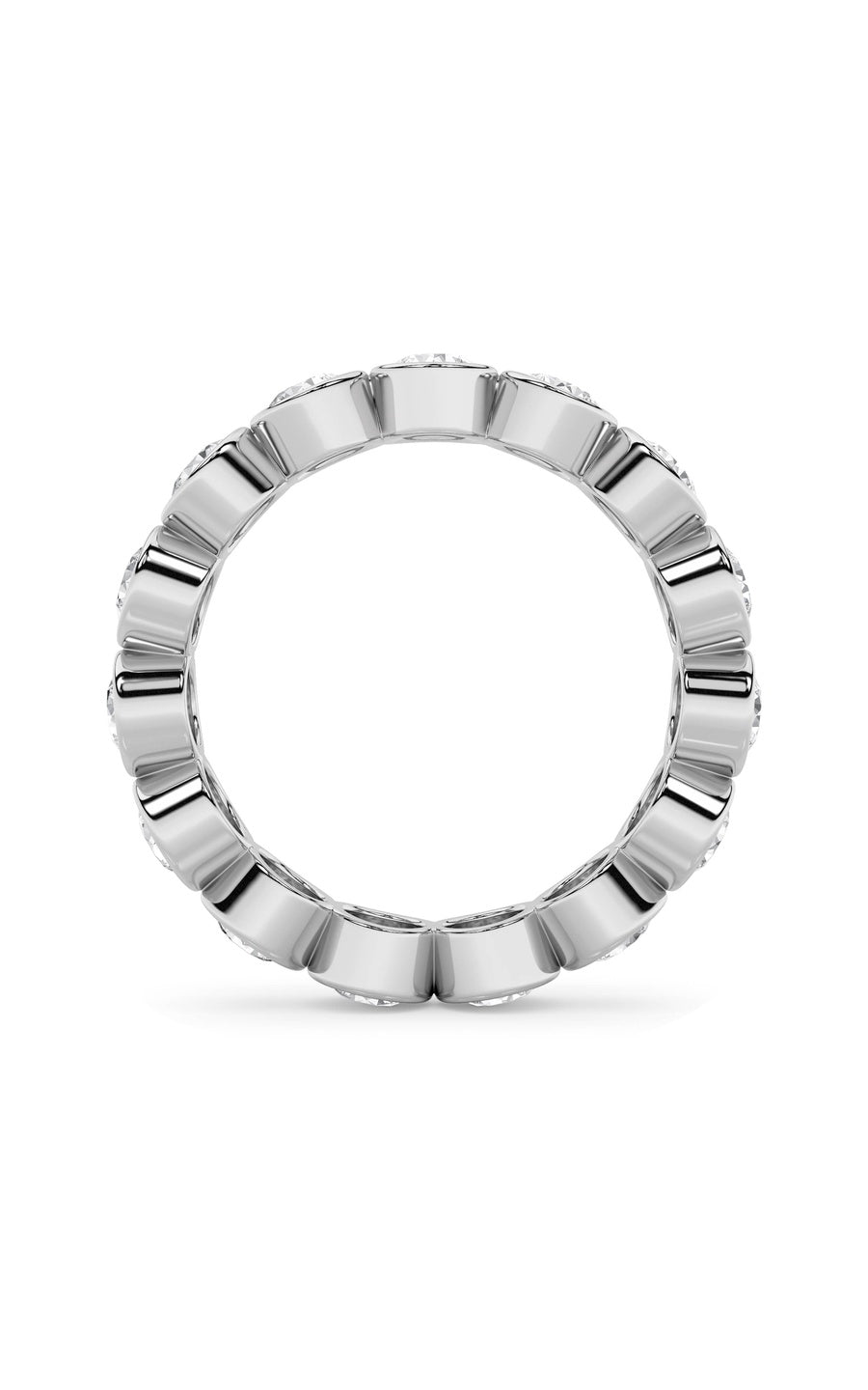 2.7Cttw Round Shaped Lab Grown Diamond (F/VS) Eternity Band Ring in 14K Gold