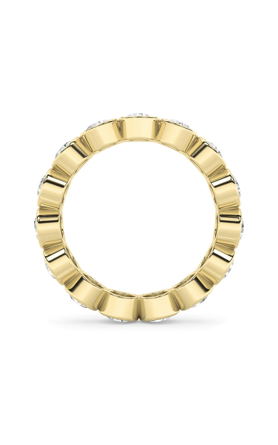 2.7Cttw Round Shaped Lab Grown Diamond (F/VS) Eternity Band Ring in 14K Gold