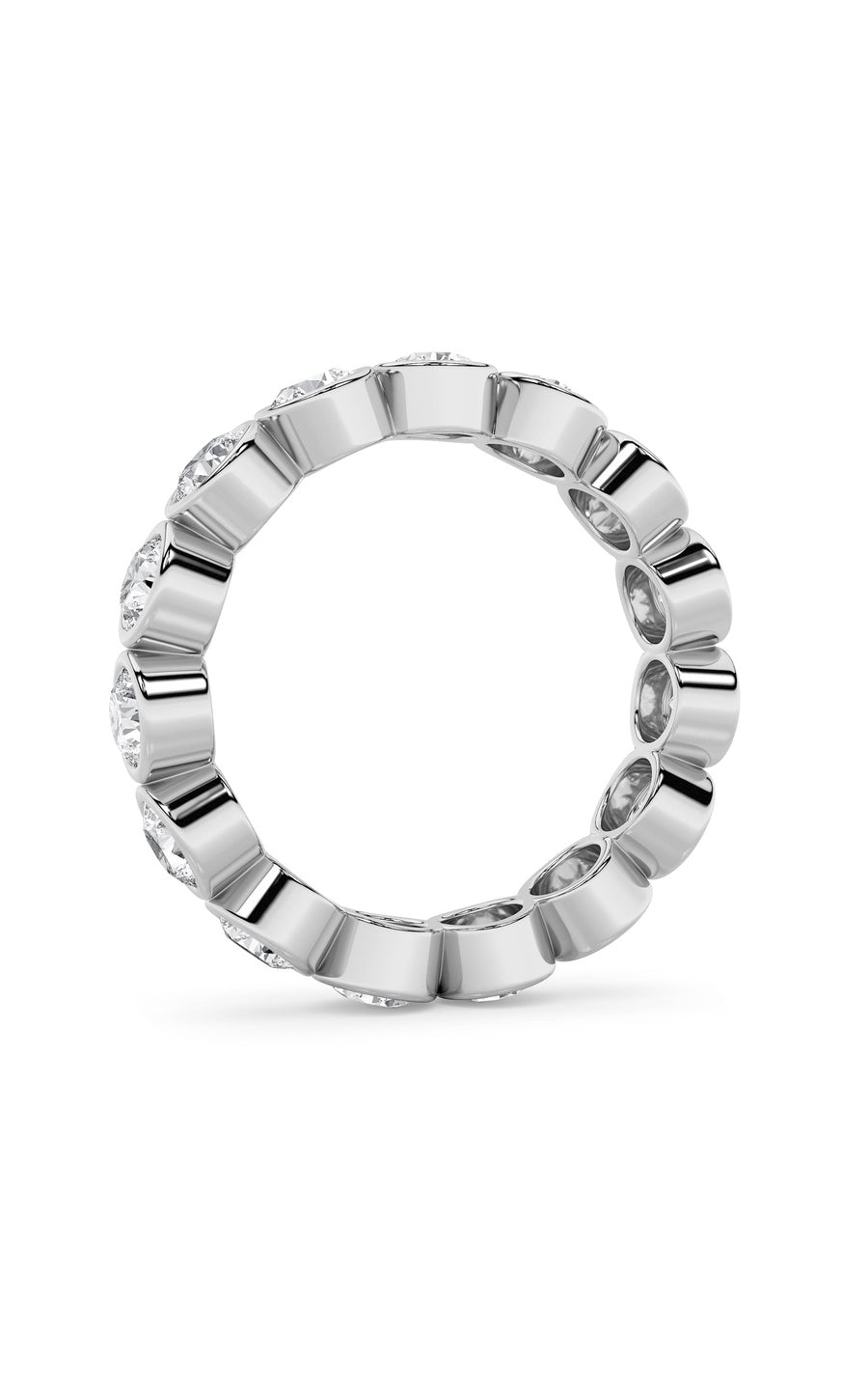 2.75Cttw Round Shaped Lab Grown Diamond (F/VS) Eternity Band Ring in 14K Gold