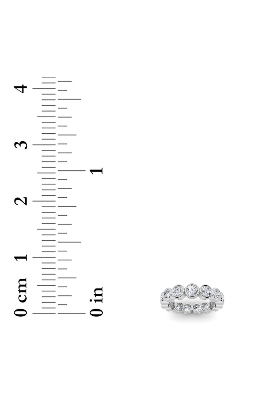 2.75Cttw Round Shaped Lab Grown Diamond (F/VS) Eternity Band Ring in 14K Gold