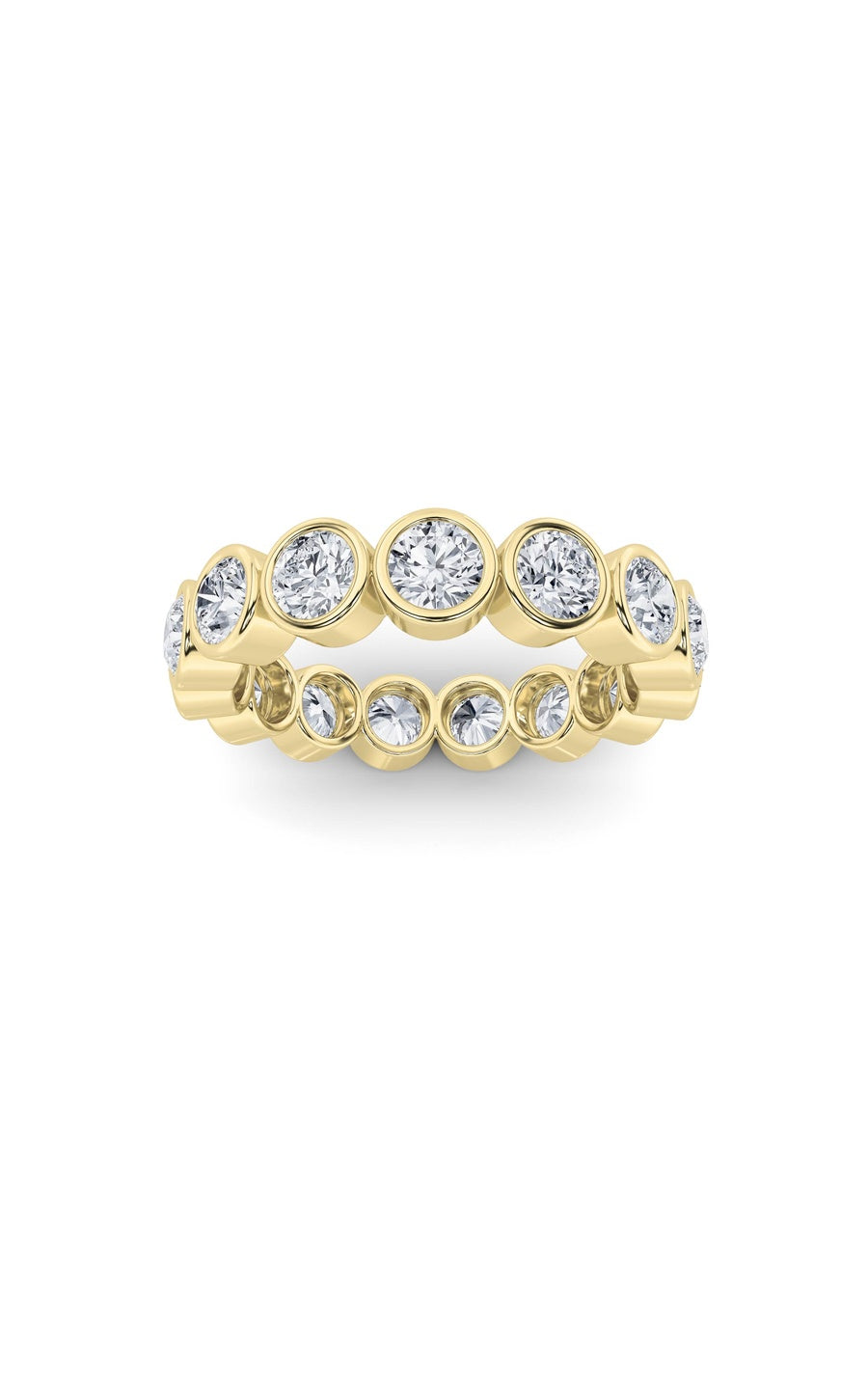 2.75Cttw Round Shaped Lab Grown Diamond (F/VS) Eternity Band Ring in 14K Gold