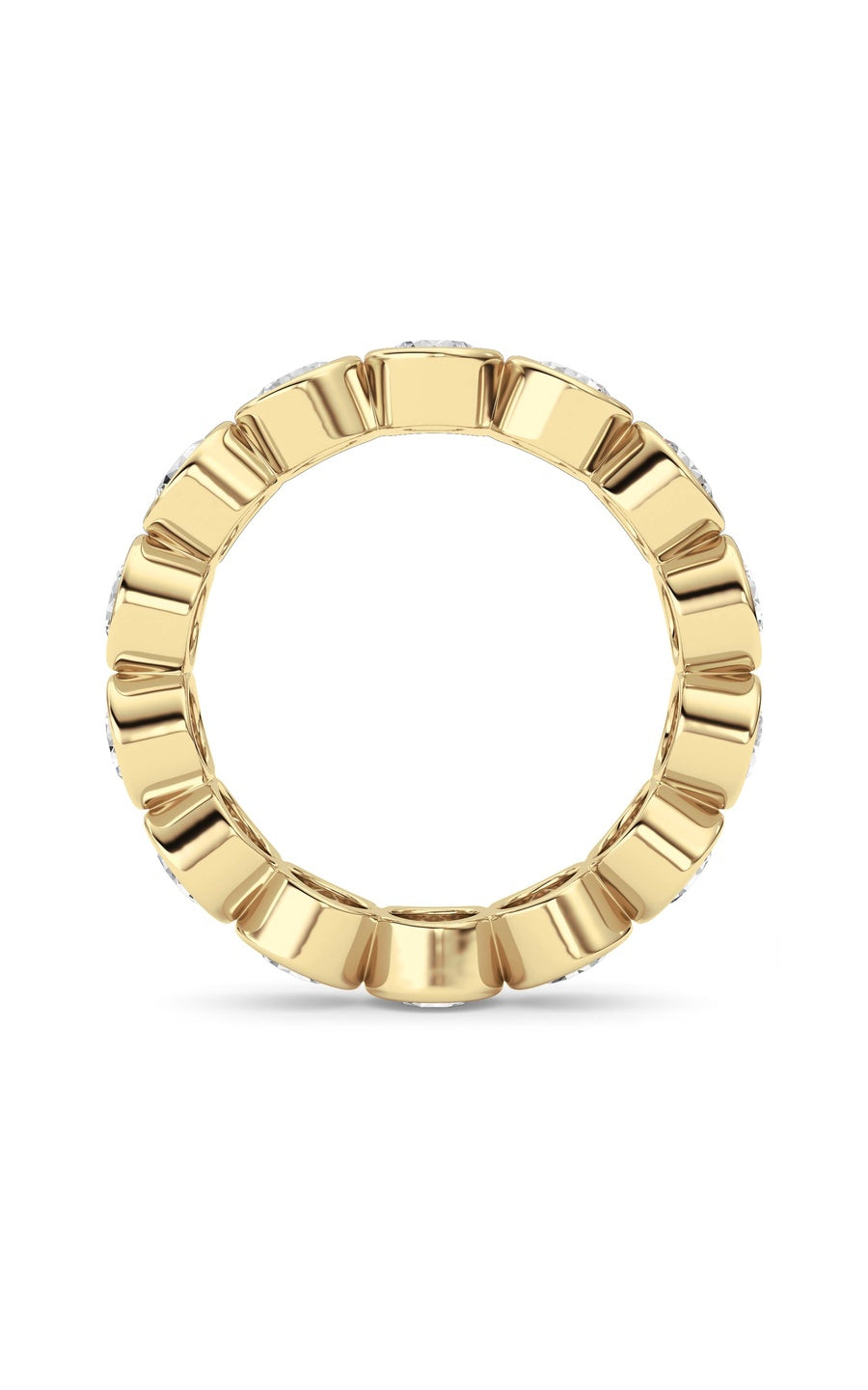 3.1Cttw Round Shaped Lab Grown Diamond (F/VS) Eternity Band Ring in 14K Gold