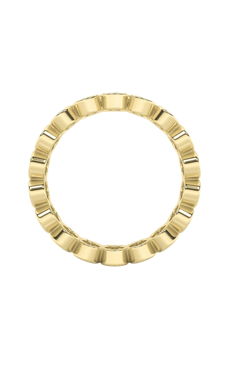 3.75Cttw Oval Shaped Lab Grown Diamond (F/VS) Eternity Band Ring in 14K Gold