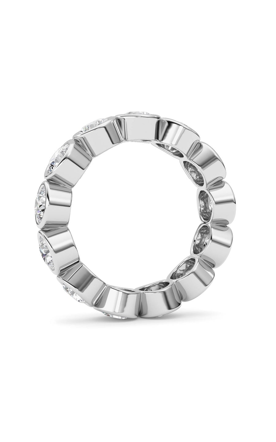 3.2Cttw Round Shaped Lab Grown Diamond (F/VS) Eternity Band Ring in 14K Gold