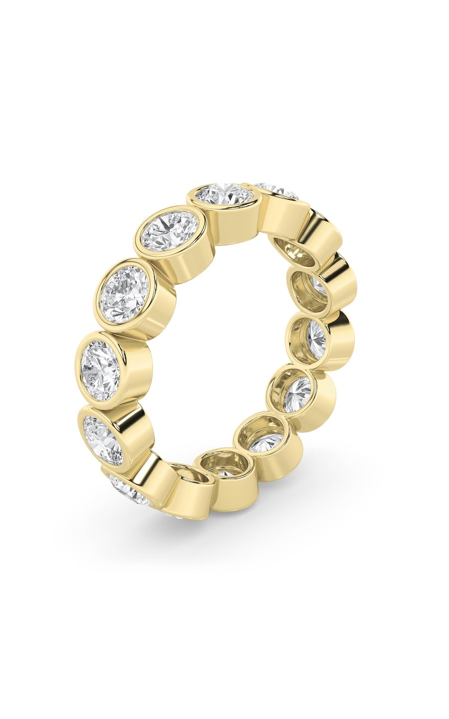 3.5Cttw Round Shaped Lab Grown Diamond (F/VS) Eternity Band Ring in 14K Gold
