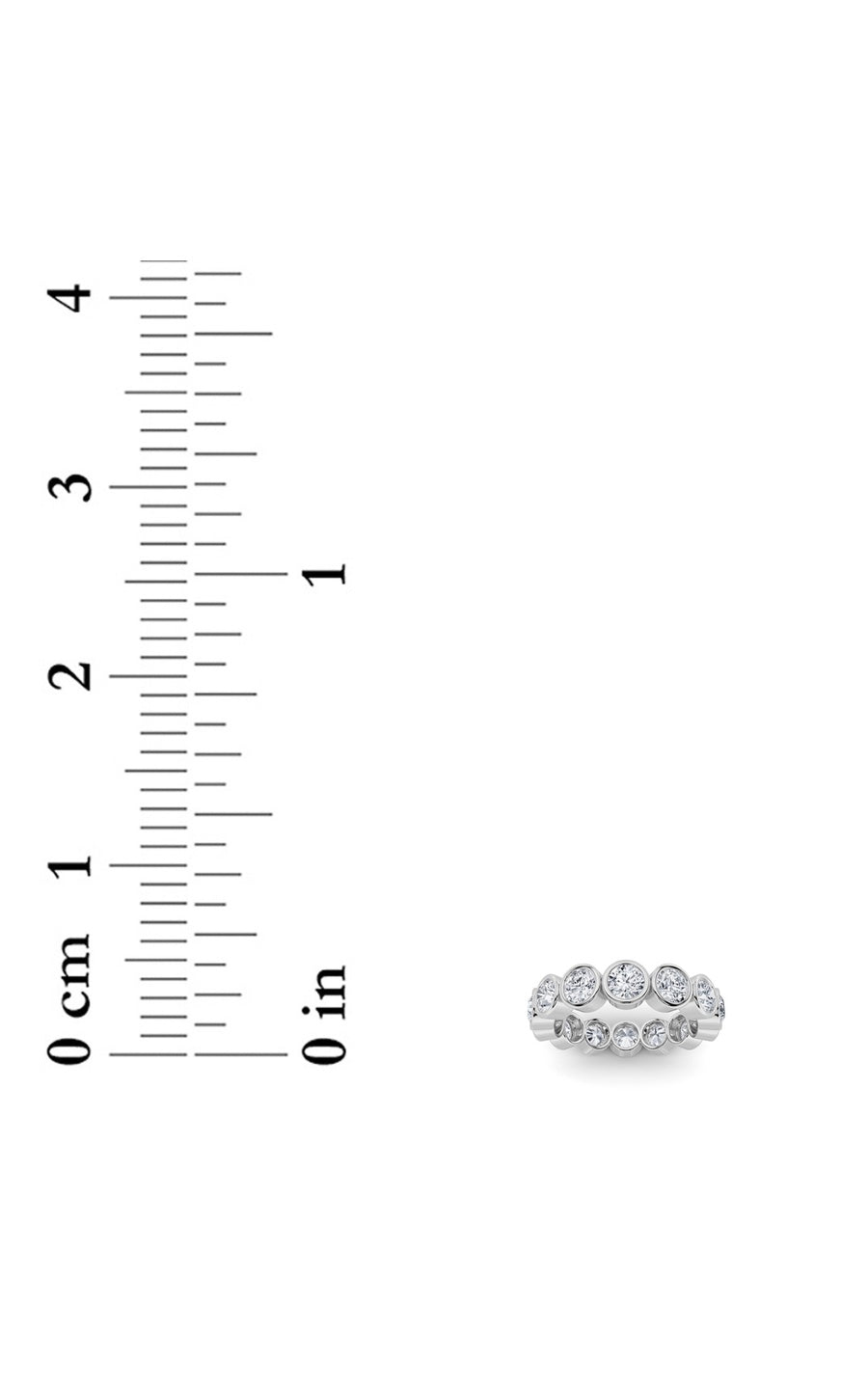 3.5Cttw Round Shaped Lab Grown Diamond (F/VS) Eternity Band Ring in 14K Gold