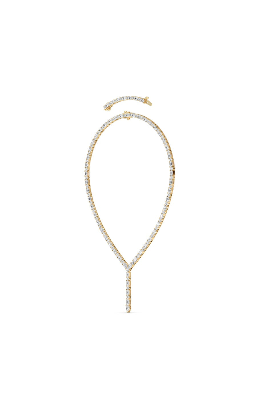 28Cttw Mix Shaped Lab Grown Diamond Necklace in 14K Gold (F/VS)