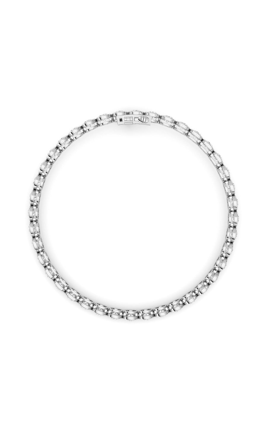 5Cttw Round Lab Grown Diamond (F/VS ) Bezel Set Bracelet in 14K Gold