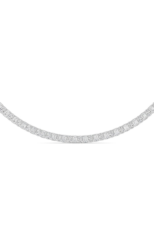 33Cttw Emerald Lab Grown Diamond (F/VS ) Necklacein 14K Gold