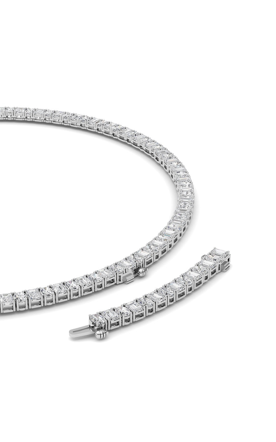 33Cttw Emerald Lab Grown Diamond (F/VS ) Necklacein 14K Gold