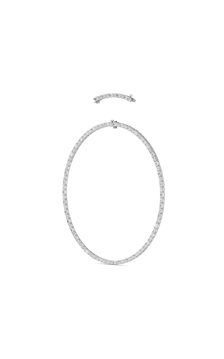 25Cttw Emerald Lab Grown Diamond (F/VS ) Necklacein 14K Gold