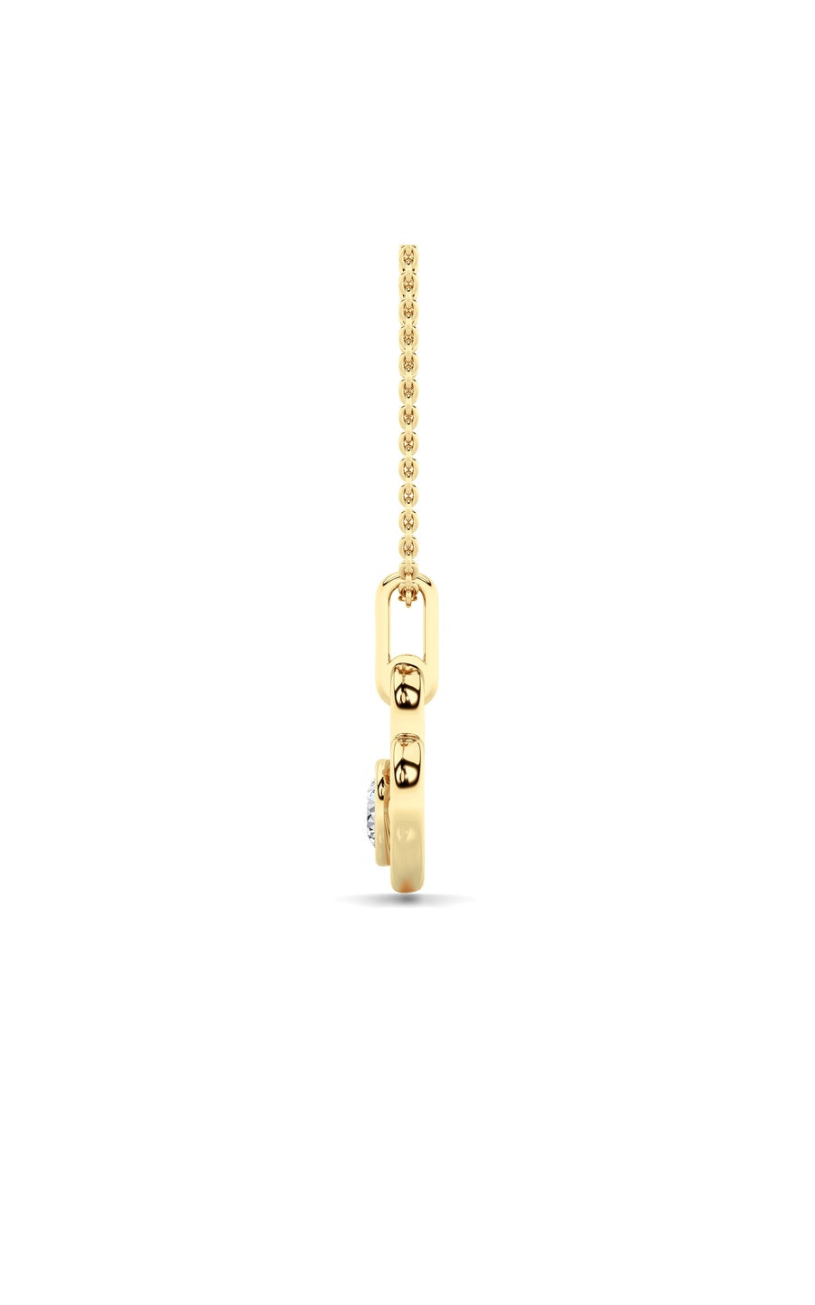 0.33CTW Round Lab Grown Diamond (F/VS ) Heart Pendant in 14K Gold