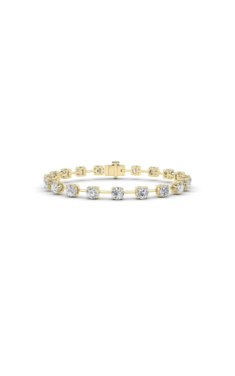 3.75Cttw Round Shaped Lab Grown Diamond Split Prong Eternity Ring in 14K Gold (F/VS)