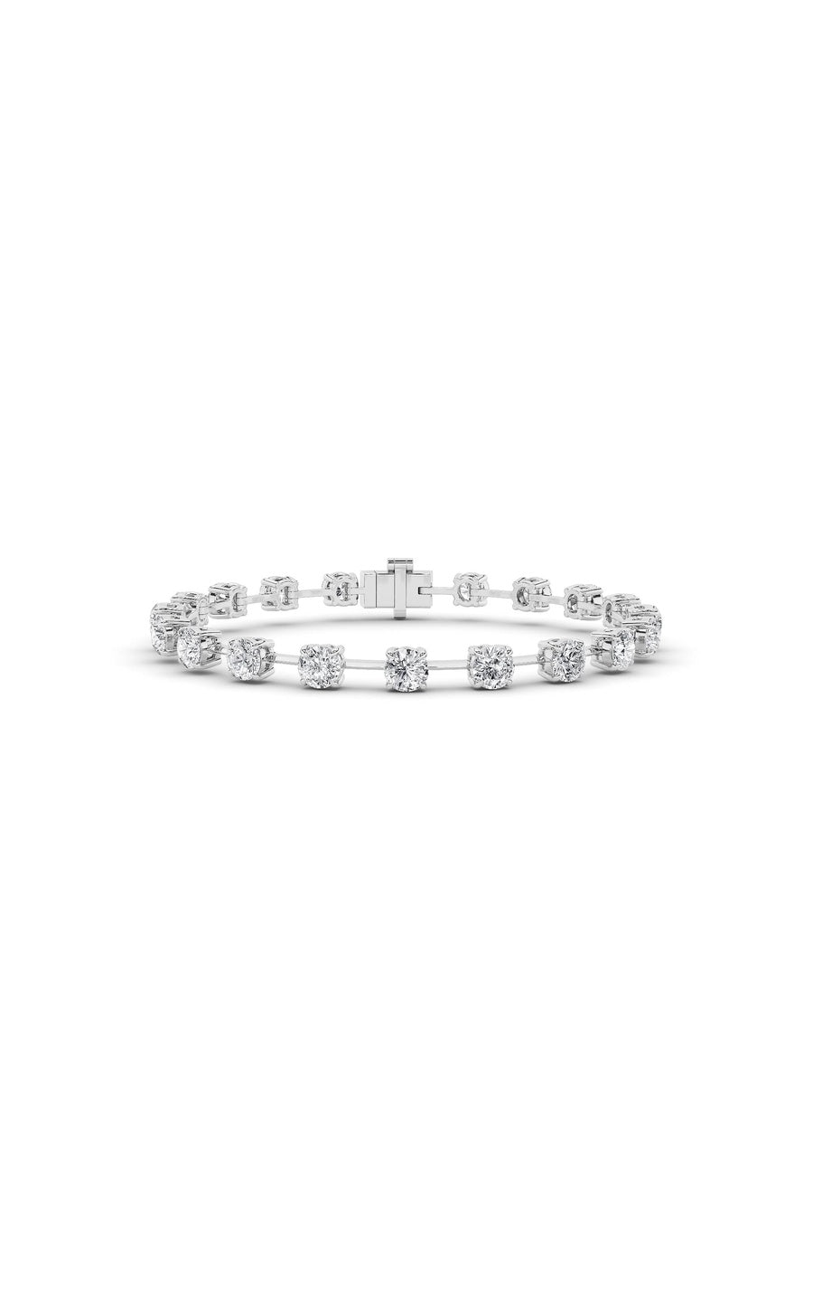 4.25Cttw Round Shaped Lab Grown Diamond Split Prong Eternity Ring in 14K Gold (F/VS)