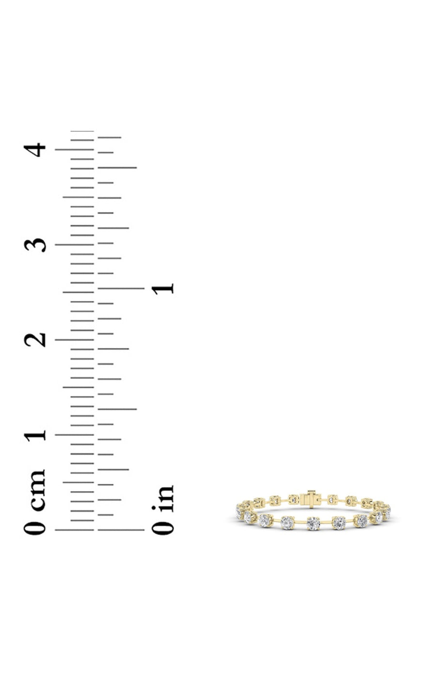 4.5Cttw Round Shaped Lab Grown Diamond Split ProngEternity Ring in 14K Gold (F/VS)